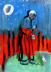 Die Vögel füttern. Nach Giotto